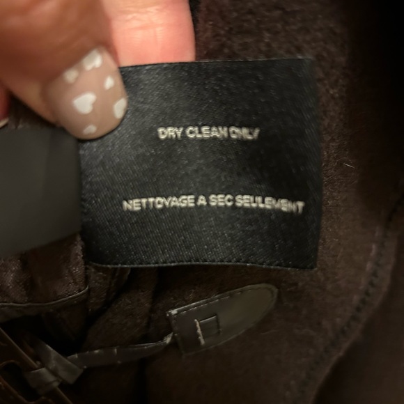 Cole Haan Wool & Baby Alpaca Brown Jacket Sz 6 - Picture 8 of 12